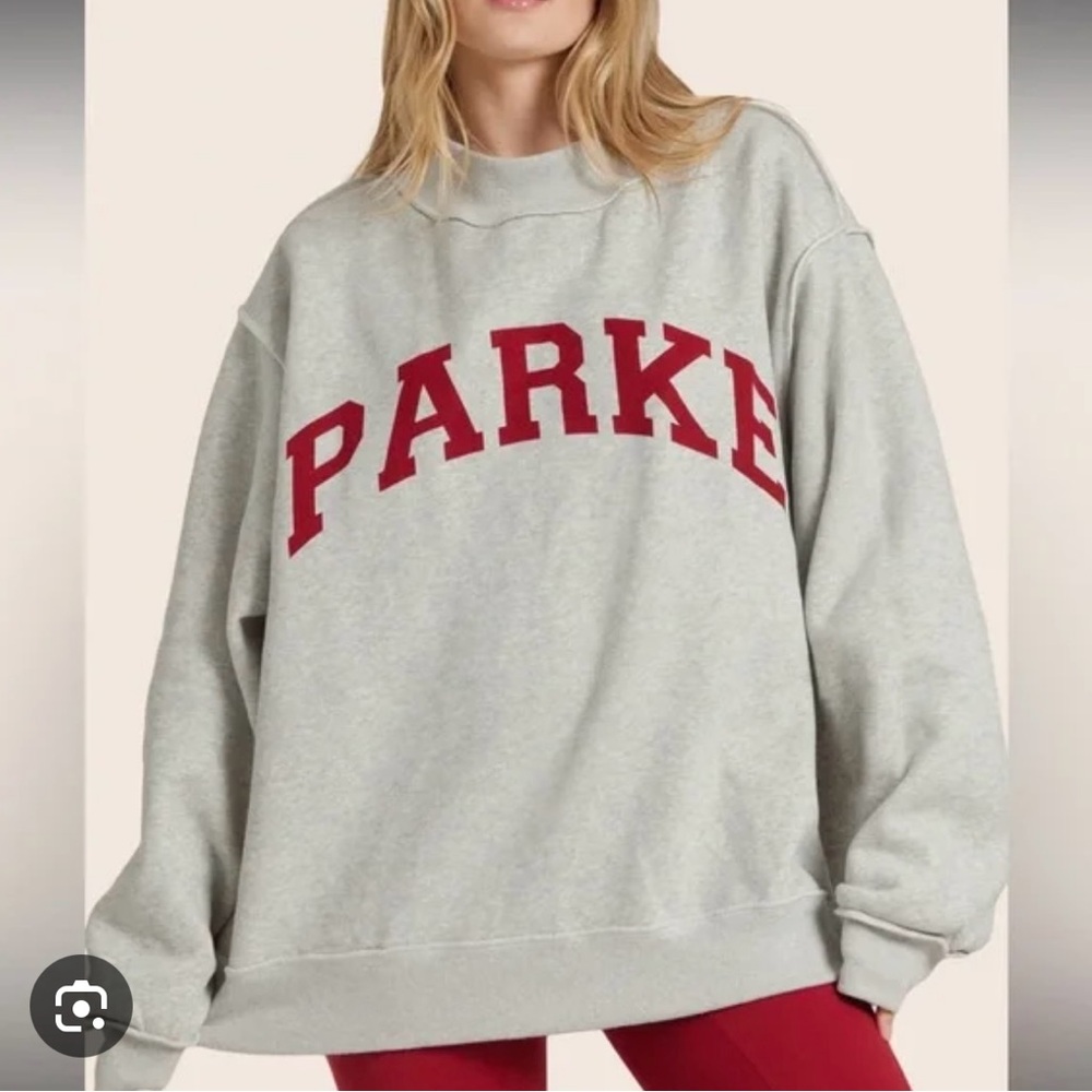 SET X PARKE REVERSIBLE VARSITY MOCKNECK - LOVE: S/M
